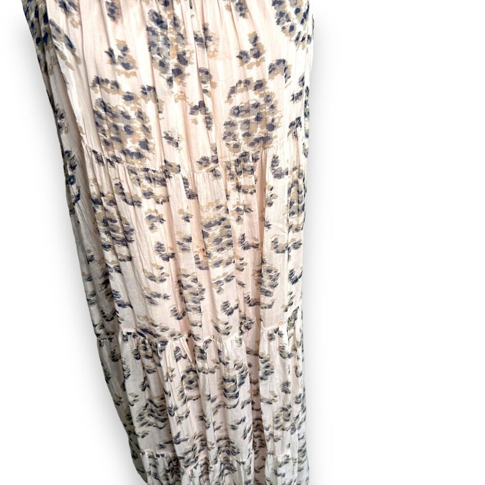 Sleeveless Floral Tiered Midi Dress - Pink - Picture 6 of 12